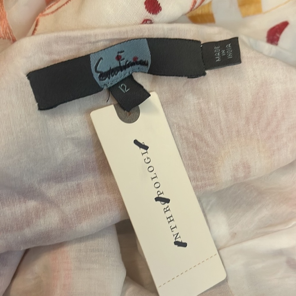 New Anthropologie Harley Embroidered Maxi Dress sz 14 - Picture 8 of 8